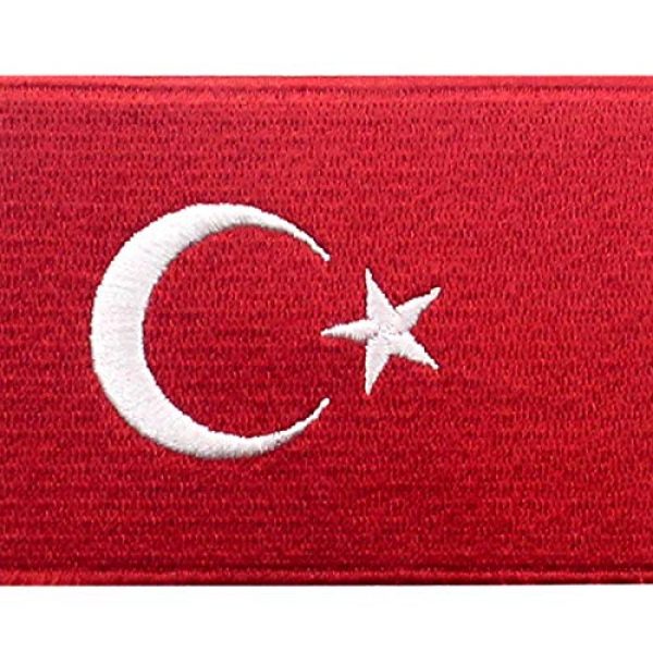 EmbTao Airsoft Morale Patch 2 EmbTao Turkey Flag Patch Embroidered National Morale Applique Iron On Sew On Turk Emblem