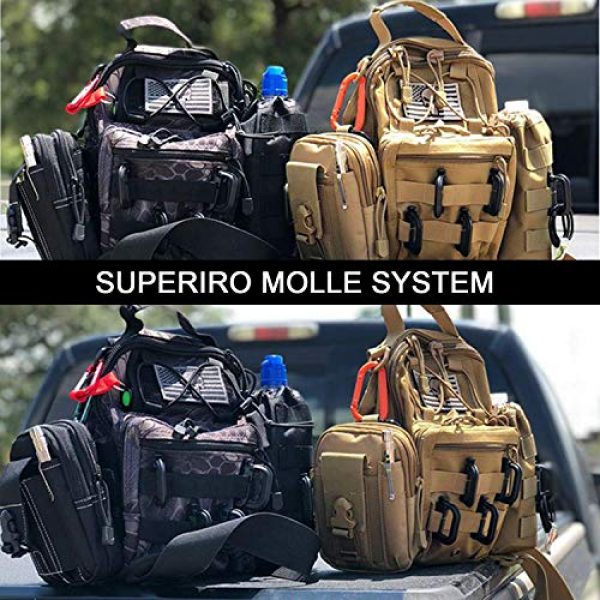 PHILEX Tactical Pouch 5 PHILEX Tactical Molle Pouch EDC Utility Gadget Outdoor Men Waist Bag with Phone Belt Clip Holder Holster