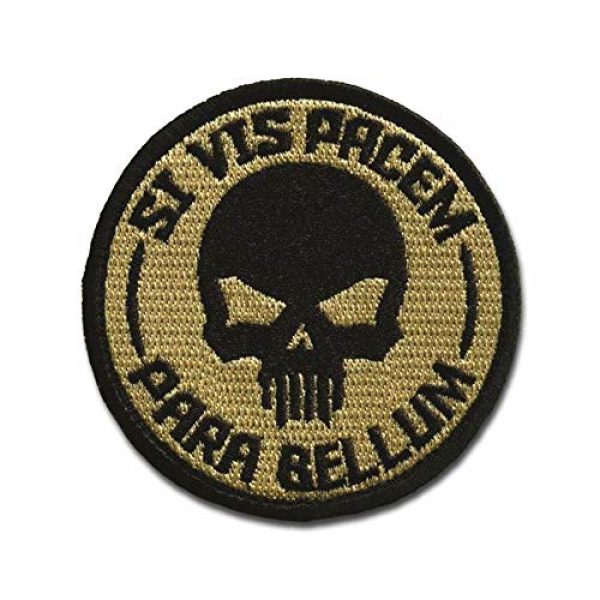 BASTION Airsoft Morale Patch 1 BASTION Morale Patches (Si Vis Pacem, ACU) | 3D Embroidered Patches with Hook & Loop Fastener Backing | Well-Made Clean Stitching | Military Patches Ideal for Tactical Bag, Hats & Vest