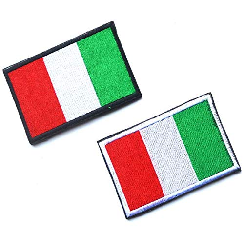 thumbnail image 2 of Akacha Embroidered Italy Flag Patch Crest, Aeronautica Military Pilot Airsoft Badge 2 of 5