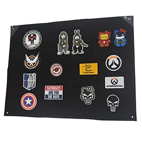 schnappy Airsoft Morale Patch 3 Schnappy Tactical Military Combat Morale Patch Holder Display Board Hook & Loop Patch Panel, 33.5"X27.5"
