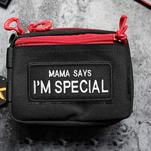Morton Home Airsoft Morale Patch 3 Morton Home Patch Tactical Morale Military Patch Mama Says I'm Special (Black)