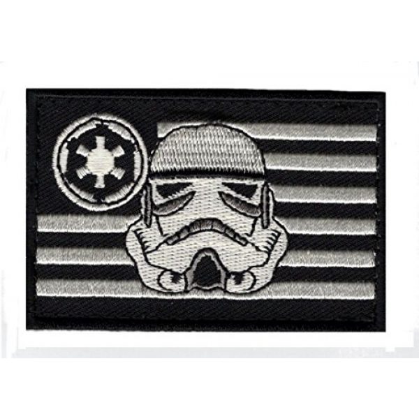 Miltacusa Airsoft Morale Patch 1 Stormtrooper USA Flag Rogue Hook Patch by Miltacusa