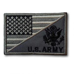 Backwoods Barnaby Airsoft Morale Patch 1 Backwoods Barnaby U.S. Army/American Flag Military Morale Patch with Hook & Loop