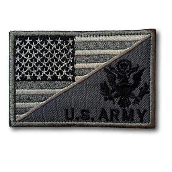 Backwoods Barnaby Airsoft Morale Patch 1 Backwoods Barnaby U.S. Army/American Flag Military Morale Patch with Hook & Loop