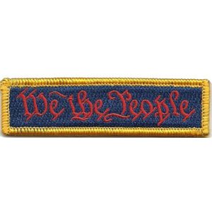 Gadsden and Culpeper Airsoft Morale Patch 1 We The People - Tactical Morale Patch - Red White & Blue