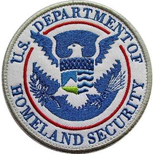 Embroidery Patch Airsoft Morale Patch 1 DEPT of Homeland Security Military Hook Loop Tactics Morale Embroidered Patch