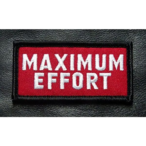 Miltacusa Airsoft Morale Patch 2 Maximum Effort Hook Patch (3.0 X 1.5)