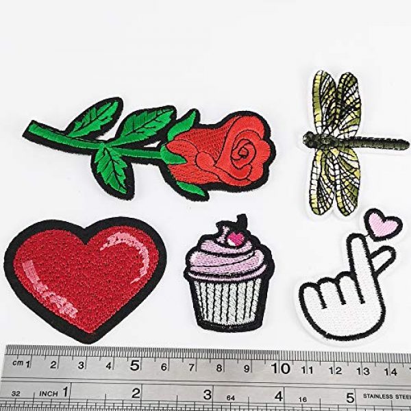 Niangzisewing Airsoft Morale Patch 3 Niangzisewing Mix Lots Bulk 50pcs Iron on Patches sew on Patches Craft Embroidery Patch Motif Clothes Jackets Hats Backpacks Jeans Kids Rainbows Rose Bird Butterfly Hearts (Mix, from 1" to 3")