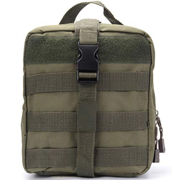 ASEEBY Tactical Pouch 1 ASEEBY First Aid Kit Utility MOLLE Pouch Bag Rip-Away Tactical Bag Compact Accessory Tool Carrier Pocket for Military Advanture Outdoor Camping