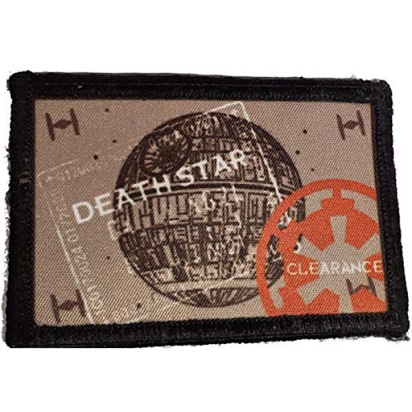 RedheadedTshirts Airsoft Morale Patch 1 Star Wars Death Star Passport Stamp Morale Patch. 2x3" Hook and Loop Patch. Made in The USA