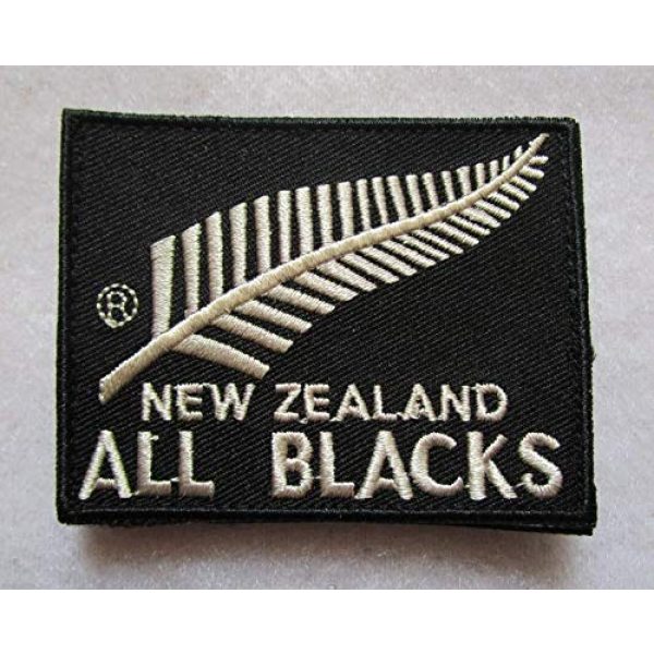 Embroidered Patch Airsoft Morale Patch 1 New Zealand National Rugby Union Team All Blacks 3D Tactical Patch Military Embroidered Morale Tags Badge Embroidered Patch DIY Applique Shoulder Patch Embroidery Gift Patch