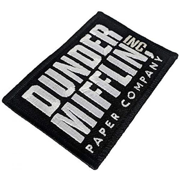 Swag Addicts Airsoft Morale Patch 2 Dunder Mifflin Inc - The Office Embroidered Patch - 2x3 (Iron-On)