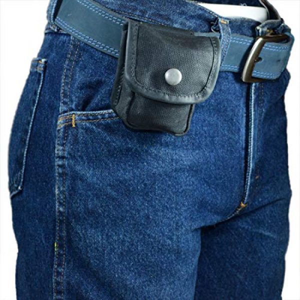 Hide & Drink Tactical Pouch 2 Hide & Drink, Water Resistant Waxed Canvas Belt Pouch, Multi-Purpose Bag, Utility Pouch for Hiking Hunting Fishing, Camping & Outdoor Accessories, Handmade Includes 101 Year Warranty :: Charcoal Black