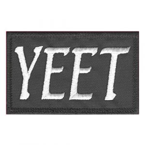 LEGEEON Airsoft Morale Patch 1 LEGEEON Yeet Funny 2x3.25 Tactical Morale Army Fastener Patch