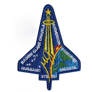 Tactical Embroidery Patch Airsoft Morale Patch 1 NASA Space Shuttle Columbia STS 107 Tactical Embroidery Patch Hook & Loop Morale Patch Military Patch for Clothing Accessory Backpack Armband