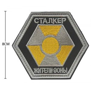 Tactical Embroidery Patch Airsoft Morale Patch 1 Stalker S.T.A.L.K.E.R. Factions Mercenaries Tactical Embroidery Patch Hook & Loop Morale Patch Military Patch for Clothing Accessory Backpack Armband