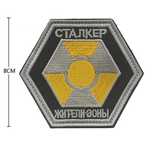 Tactical Embroidery Patch Airsoft Morale Patch 1 Stalker S.T.A.L.K.E.R. Factions Mercenaries Tactical Embroidery Patch Hook & Loop Morale Patch Military Patch for Clothing Accessory Backpack Armband