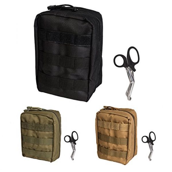 Krisvie Tactical Pouch 2 Krisvie Tactical EMT Pouch 1000D Nylon Molle First Aid Bag for Outdoor