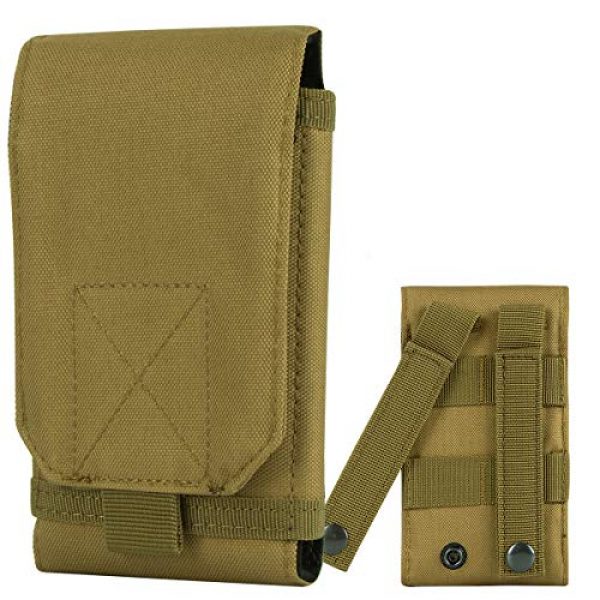 Posher Tactical Pouch 1 Posher OI 2 Pack Tactical Cover Case MOLLE Holster Phone Belt EDC Pouch Belt Waist Bag for iPhone 11 Pro/X/7P, Samsung Note8, Galaxy S9+/S8+