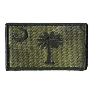 Tactical Embroidery Patch Airsoft Morale Patch 1 State Flag of South Carolina Embroidery Patch Military Tactical Morale Patch Badges Emblem Applique Hook Patches for Clothes Backpack Accessories