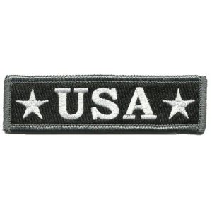 Gadsden and Culpeper Airsoft Morale Patch 1 U.S.A. Tactical Morale Patch - Black & White