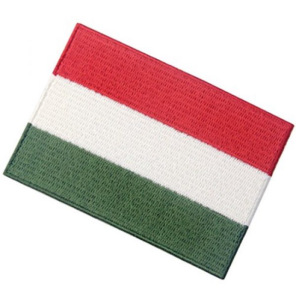 EmbTao Airsoft Morale Patch 4 Hungary Flag Embroidered Embelm Hungarian Iron On Sew On National Patch