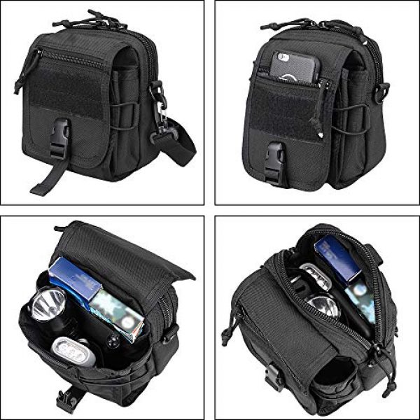 MAGARROW Tactical Pouch 7 MAGARROW Tactical Molle Pouch Compact Utility Gadget Waist EDC Bag with Shoulder Strap