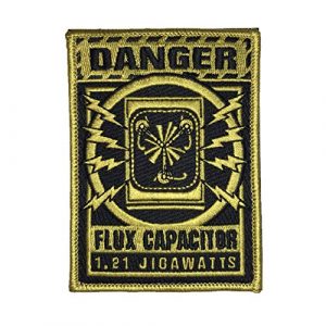F-Bomb Morale Gear Airsoft Morale Patch 1 Flux Capacitor Warning - Embroidered Morale Patch