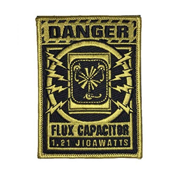 F-Bomb Morale Gear Airsoft Morale Patch 1 Flux Capacitor Warning - Embroidered Morale Patch