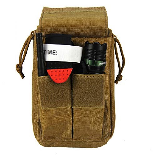 LIVIQILY Tactical Pouch 4 LIVIQILY Multifunctional Tactical Pouch MOLLE Accessory Medical kit Handbag for Outdoor Activities Combat Practice Packet