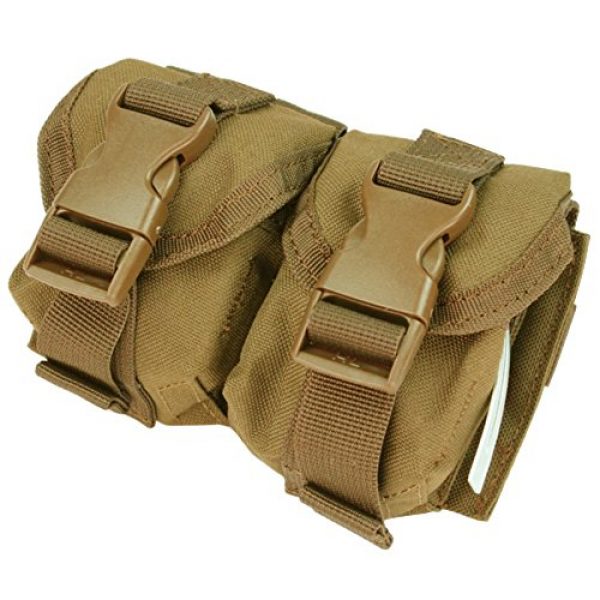 Condor Tactical Pouch 1 CONDOR Double Frag Grenade Pouch Coyote MA14-498 MOLLE PALS