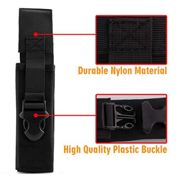 IronSeals Tactical Pouch 6 IronSeals AQ Tactical Molle Pouch EDC Waist Bag Phone Holster & Water Bottle Holder & Flashlight Pouch Holster