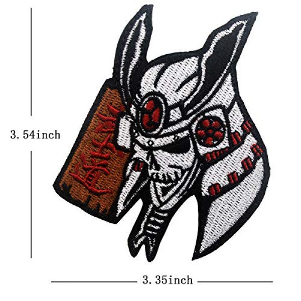 ODSP Airsoft Morale Patch 2 Samurai Patch, Japanese Bushido, Dark Knight, Marshal, Dragon Rider Tactical Military Morale Emblem Embroidered Patches Applique Fastener Hook & Loop Backing