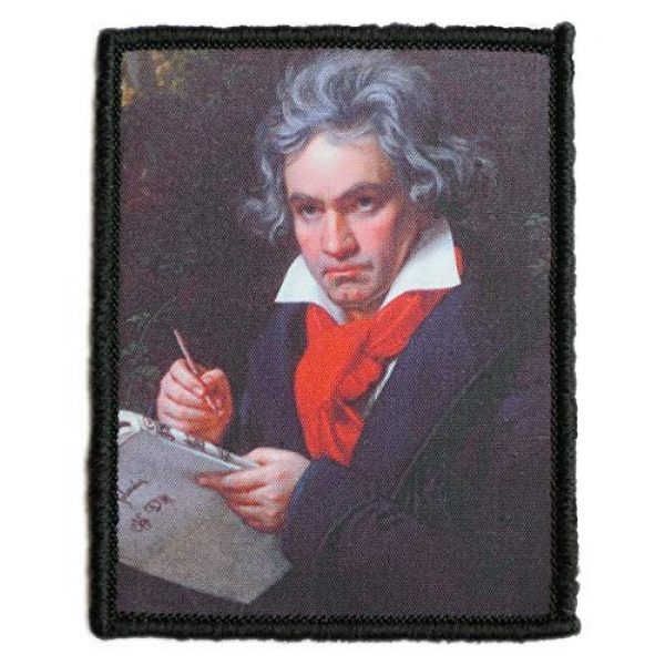 WAPPEN-YA DONGRI Airsoft Morale Patch 1 Morale Patch Hook and Loop Beethoven A0534