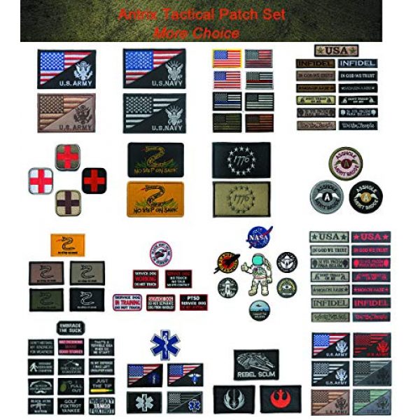 Antrix Airsoft Morale Patch 5 Antrix 2 PCS American Patch Trump Keep America Great 2020 Hook and Loop Patches