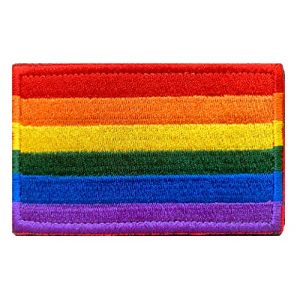 Antrix Airsoft Morale Patch 1 Antrix Funny Rainbow Gay Pride LGBT Lesbian Peace Flag Hook & Loop Badge Emblem Patches