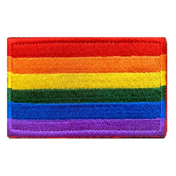 Antrix Airsoft Morale Patch 1 Antrix Funny Rainbow Gay Pride LGBT Lesbian Peace Flag Hook & Loop Badge Emblem Patches