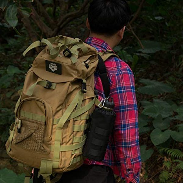 MILITARY UNIFORMS Tactical Pouch 7 Sports Water Bottles Pouch Bag Tactical Molle Water Bottle Pouch Military Drawstring Water Bottle Holder Mesh Water Bottle Carrier