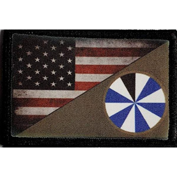 RedheadedTshirts Airsoft Morale Patch 1 Full Color 6th Infantry Division USA Flag Morale Patch Tactical Military. 2x3" Hook and Loop Made in The USA