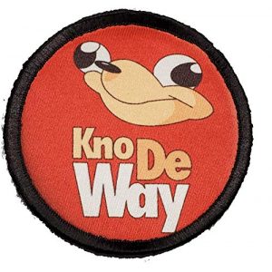 RedheadedTshirts Airsoft Morale Patch 1 Know De Way 3" Morale Patch Morale Patch Tactical Military Hook and Loop Made in The USA Perfect for Your Rucksack, Pack Bag, Molle Gear, Operator hat or Cap!