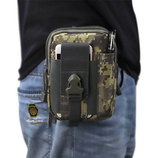 PXDREAM Tactical Pouch 3 PXDREAM Tactical Molle Pouch Utility Gadget EDC Pouch Waist Bag Belt Waist Pack Cellphone Holster