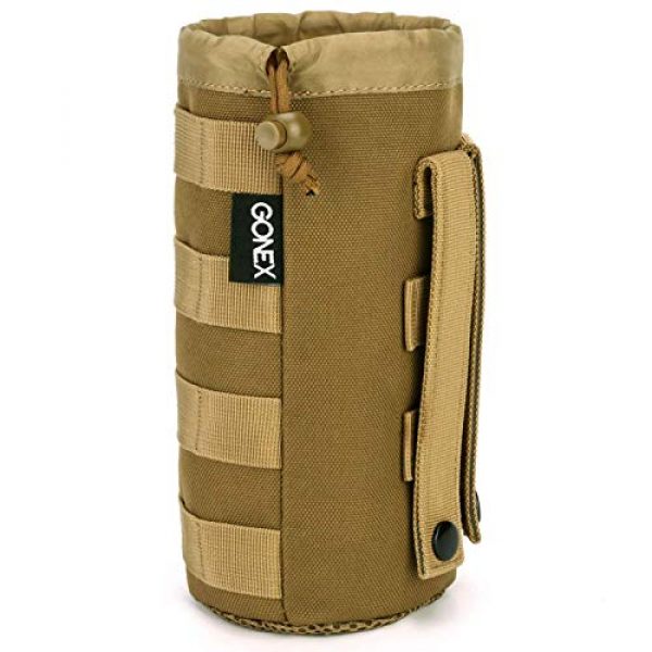 Gonex Tactical Pouch 2 Gonex MOLLE Water Bottle Pouch with Double Molle Mag Pouch for Outdoor Activities