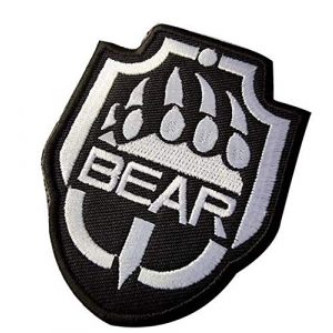 Tactical Embroidery Patch Airsoft Morale Patch 1 Bear Escape from Tarkov Tactical Embroidery Patch Hook & Loop Morale Patch Military Patch for Clothing Accessory Backpack Armband