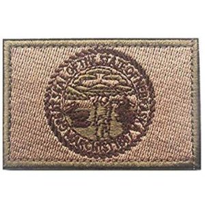 Tactical Embroidery Patch Airsoft Morale Patch 1 State Flag of Nebraska Embroidery Patch Military Tactical Morale Patch Badges Emblem Applique Hook Patches for Clothes Backpack Accessories