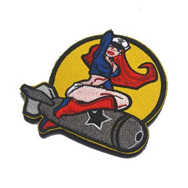 ALIPLUS Airsoft Morale Patch 4 Wwii Us Army Isaf B52 Air Pinup Girl Usa Morale Full Color Brand Patch Bomber Pinup Girl Tactical Combat Hook Badge Patch
