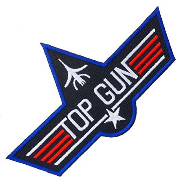Graphic Dust Airsoft Morale Patch 1 Top Gun Iron On Embroidered Patch Logo Sew Jacket Uniform