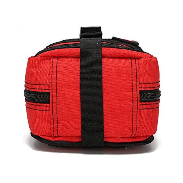 Nujiaa Tactical Pouch 5 Nujiaa First Aid Bag Pouches, Empty IFAK Pouch, Premium Molle EMT Tactical Medical Kit Survival Military, Small Emergency Supplies Pack Accessories for Camping, Hiking, Hunting and Travel (Bag Only)