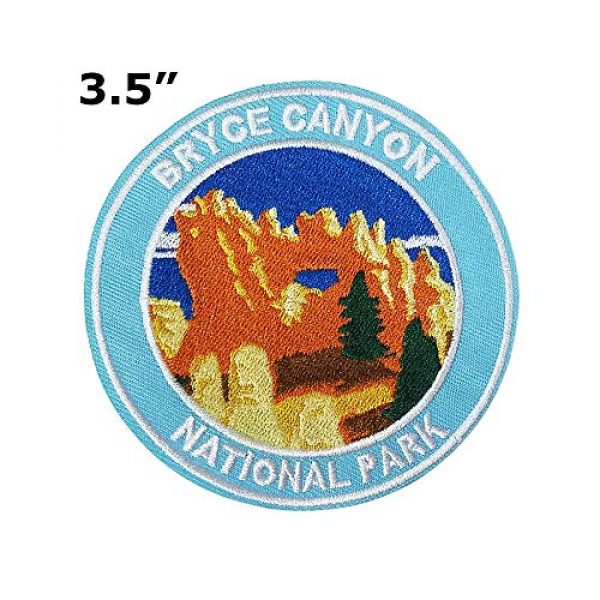 Appalachian Spirit Airsoft Morale Patch 2 Bryce National Park 3.5" Embroidered Patch DIY Iron or Sew-on Decorative Vacation Souvenir Applique Wander Nature Wildlife Hike Trek Camping Explore Mountains Stars Moo Manatee
