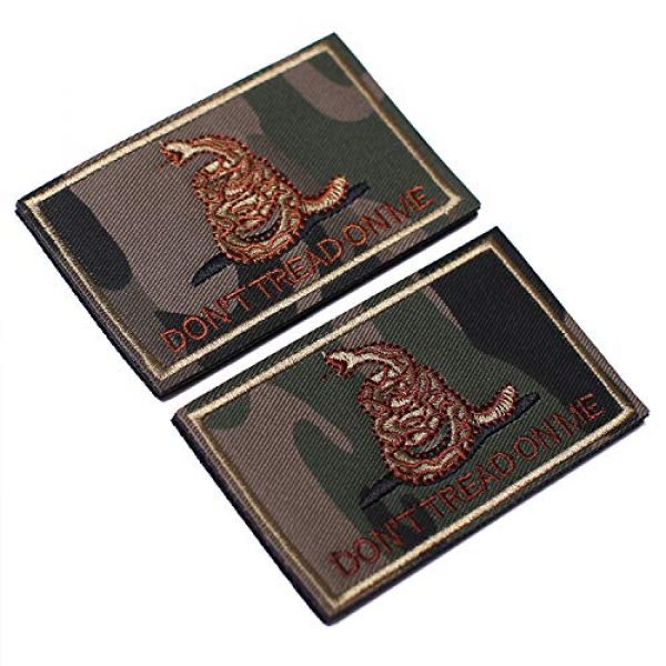 J.CARP Airsoft Morale Patch 2 2 Pieces Don't Tread on Me Tactical Patch Military Morale Patch Ruins of The Green